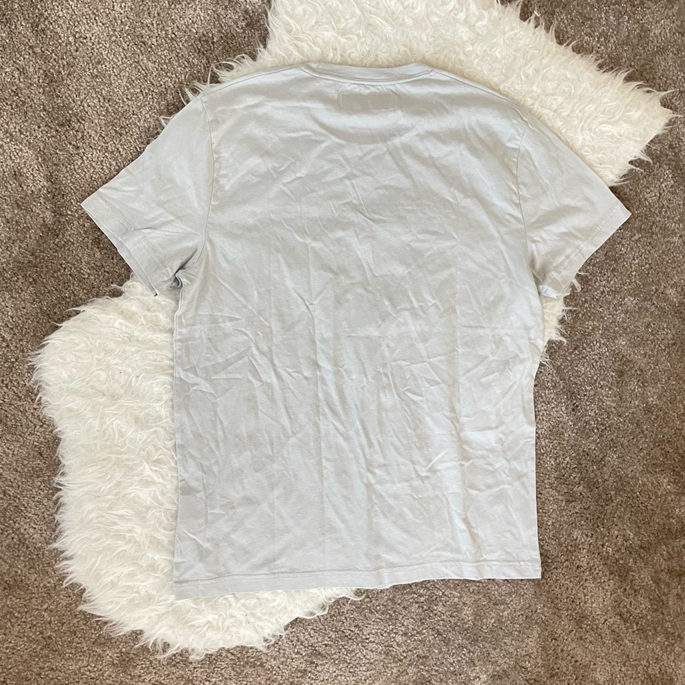 (BNWT) Abercrombie Light Blue/Gray Shirt - Picture 2 of 3